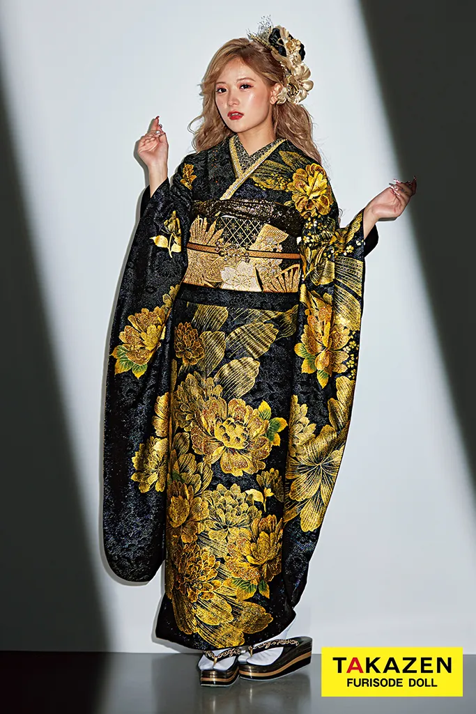 Q 着物 振袖フルセット 振袖 金彩 成人式 卒業式 成人式/参列/振袖