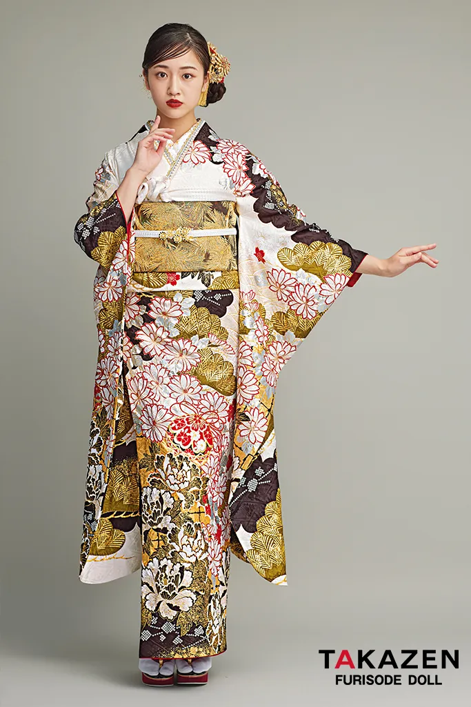 滝泰 慶長絞選集 豪華な絞りに友禅の振袖フルセット 最高級