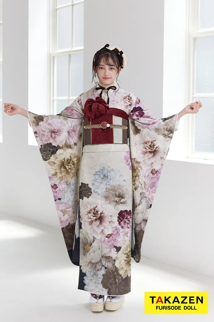 アキ2014様専用☆中古品☆振袖 お仕立上り ポリエステル H.L振袖 6 H.L