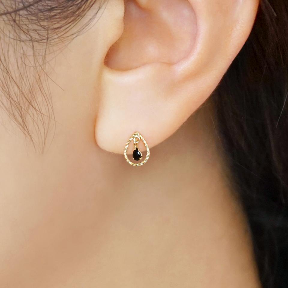 sophia K18 翡翠 ドロップイヤリング sophia様専用 K18 翡翠 ドロップ