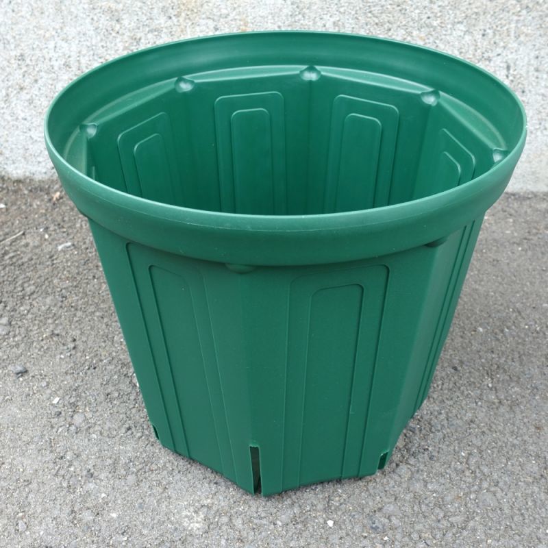 スリットポット 9号鉢 CSM-270【28個/箱】モスグリーン｜外径27cmx底