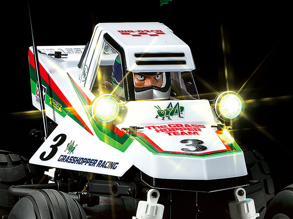 タミヤ コミカルグラスホッパー未走行 ヘックスビス使用オプション多数