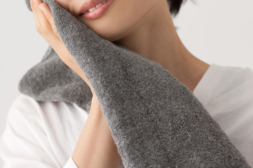 チャコールフェイスタオルチャコールトリートメント/【備長炭専門店