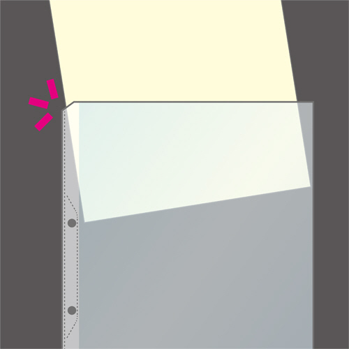 たのめーる】コクヨ A4リフィル(ワイドオープンポケット) 2穴 中厚口