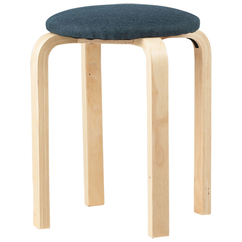 まるくる② ウールクッション付き木製スツール hozukiスツール - 丸徳