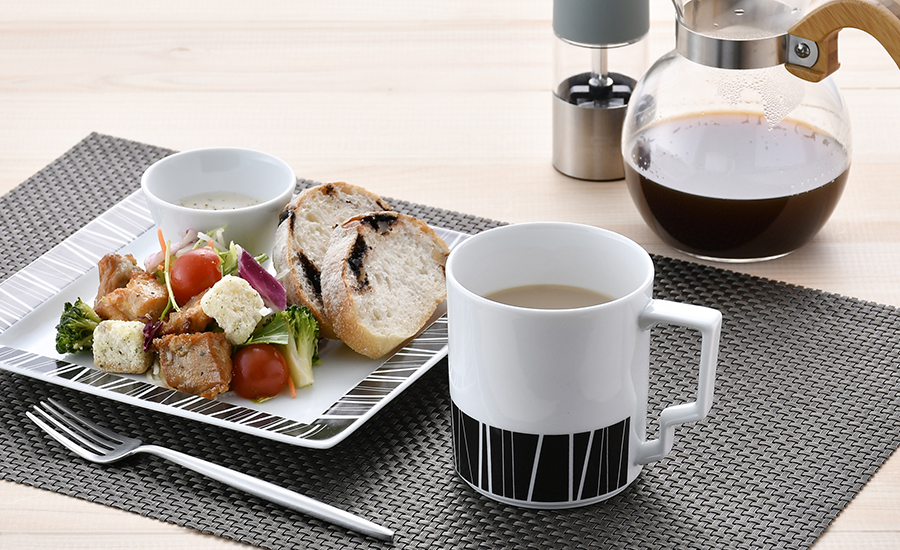 水晶彫の丹心窯】マキアート・レイン Tマグカップ