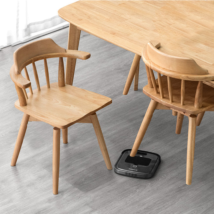 2脚セット］回転チェア 肘付き ダイニング チェア アームチェア 木製