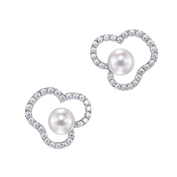 チャンツ シグネチャー ダイヤモンド パヴェ イヤリング E-4046-18KWG