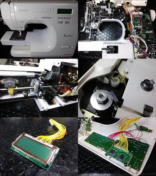 Apricot｜Computer9700｜シンガー｜ミシン修理｜液晶に線が入っている