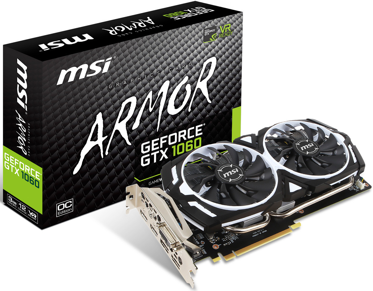 MSI Announces its GeForce GTX 1060 3GB Gaming Series | TechPowerUp
