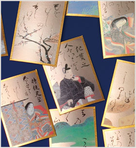 尾形光琳筆 本金彩本金粉 小倉百人一首 解説書付 尾形光琳筆 本金彩本