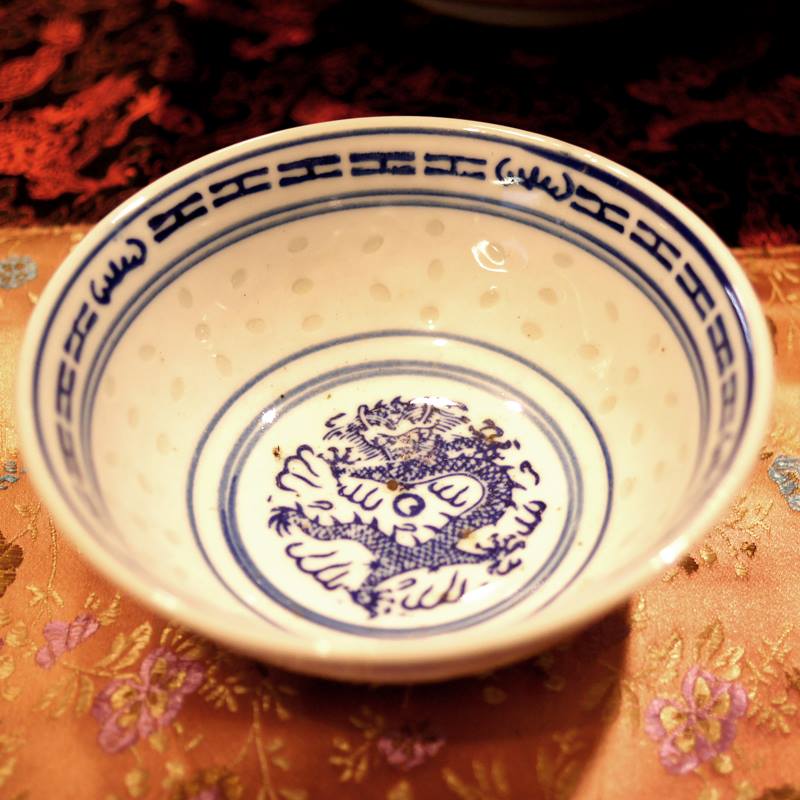 景徳鎮 青華 草花紋様碗 景徳鎮・陶器 - 書道用具専門店 西本皆文堂