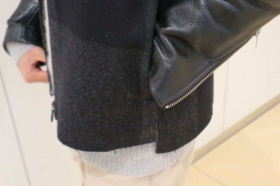 SUNSEA/サンシー】メルトンレザージャケットのご紹介[2019.11.12発行