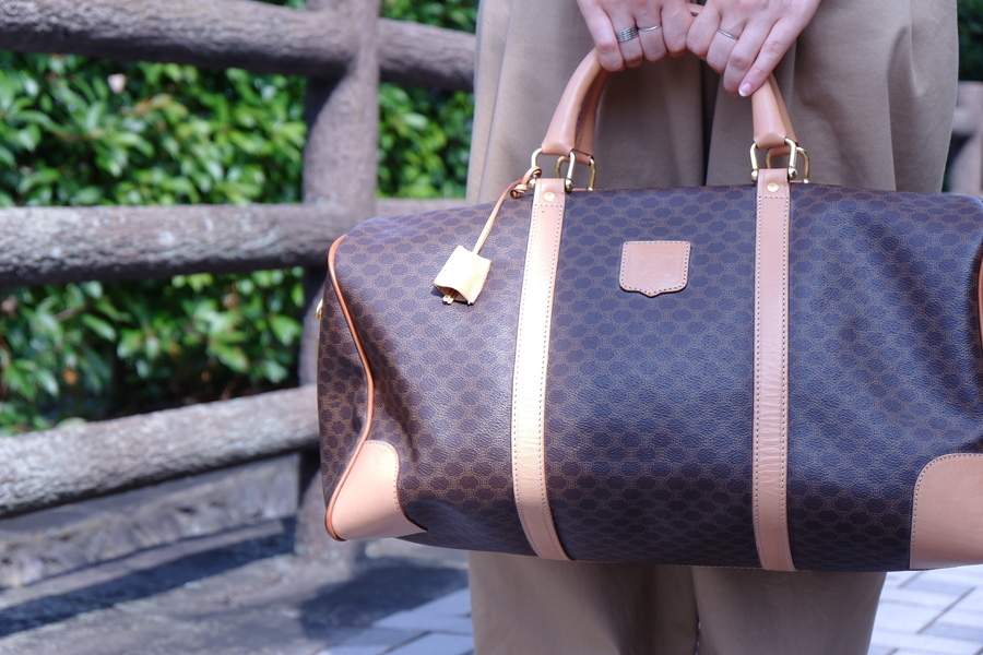 セリーヌ CELINE ボストンバック マカダム柄