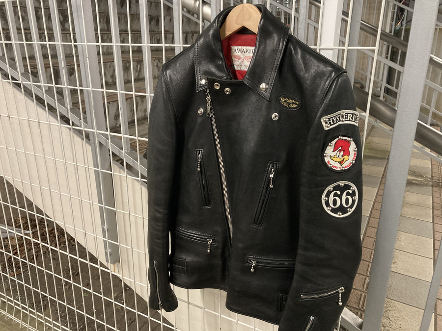 HYSTERIC 人気 GLAMOUR ブラックレザー シングルライダース M MOVE