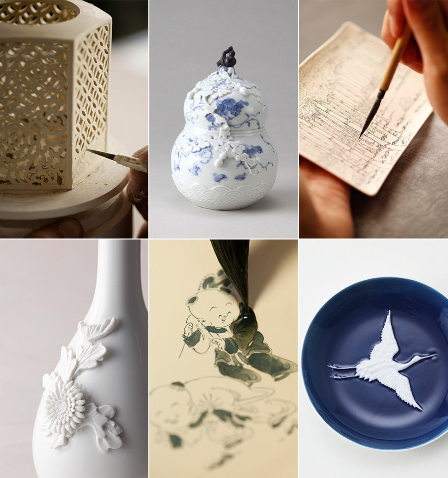 工芸品状態良好。手の込んだ作り。