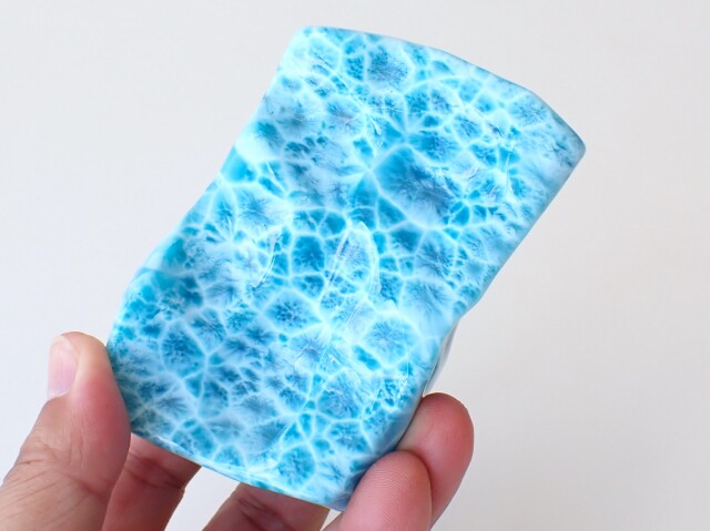 RA0373 ☆プレミアム☆ ラリマー 原石（ポリッシュ） 352．7g