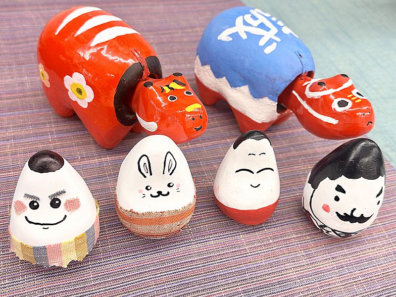 No.684：赤べこ・起き上がり小法師 絵付け体験（会津町方伝承館