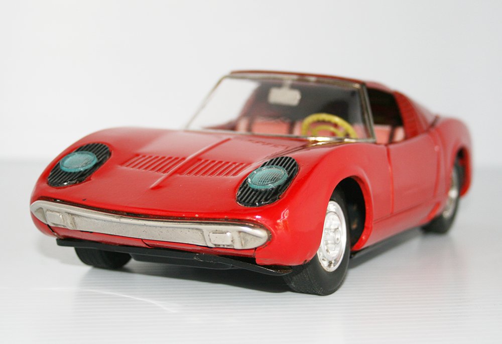 Asakusa Japan 60's Lamborghini Miura P-400 Battery Operated 10