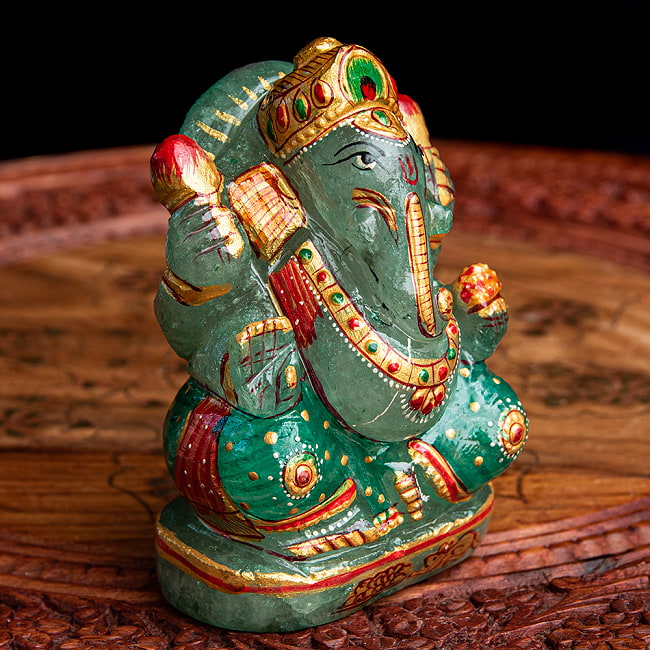 ガネーシャとねずみ 置物 水晶 彫刻 特大 【公式通販】