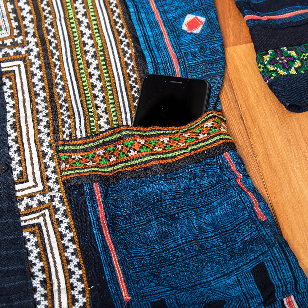 一点物】黒モン族の藍染刺繍ジャケット の通販[送料無料] - TIRAKITA.COM