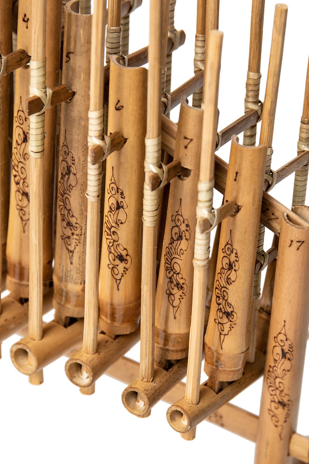 希少】インドネシア 民族楽器 スンダ・シテル 木彫り 希少