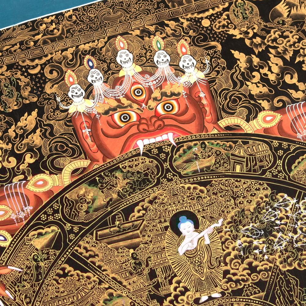 一点物〕タンカ - Wheel of existance 六道輪廻図 [72x94cm] の通販