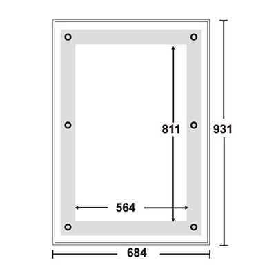 LEDライトパネル】アクリルフレームLEDパネル A1 1台 | 看板の激安通販