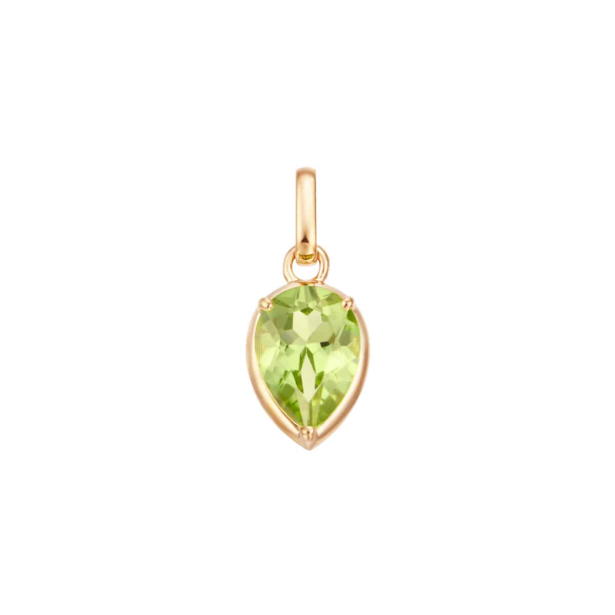 K18イエローゴールドペリドットペンダント(RPD281)|TSUTSUMI