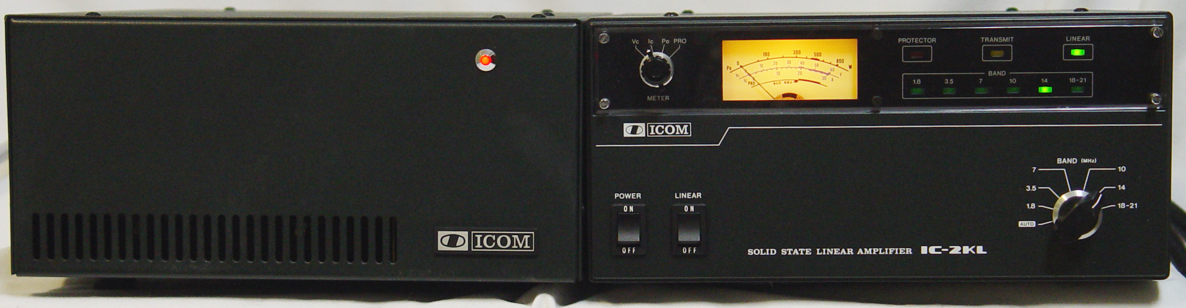 ICOM IC-2KL HF帯500Wリニアアンプ ＋ 電源IC-2KLPS
