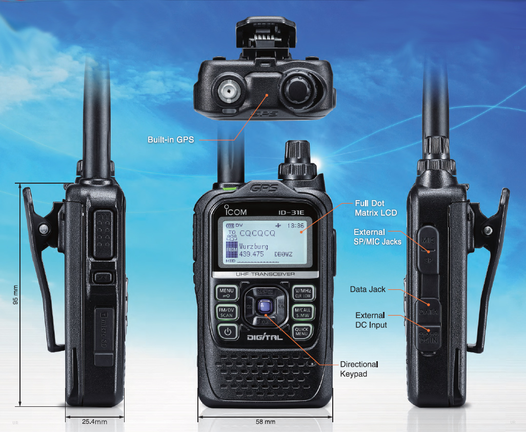 ICOM ID-31 GPS ハンドマイク付き ICOM ID-31 GPS ハンドマイク付き