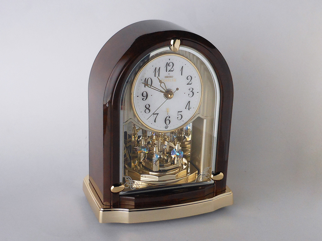 SEIKO セイコーエンブレム 電波 置き時計 HW519M 動作確認済み SEIKO