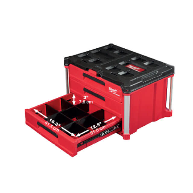 milwaukee赤いプラスチック収納ボックス16個セット