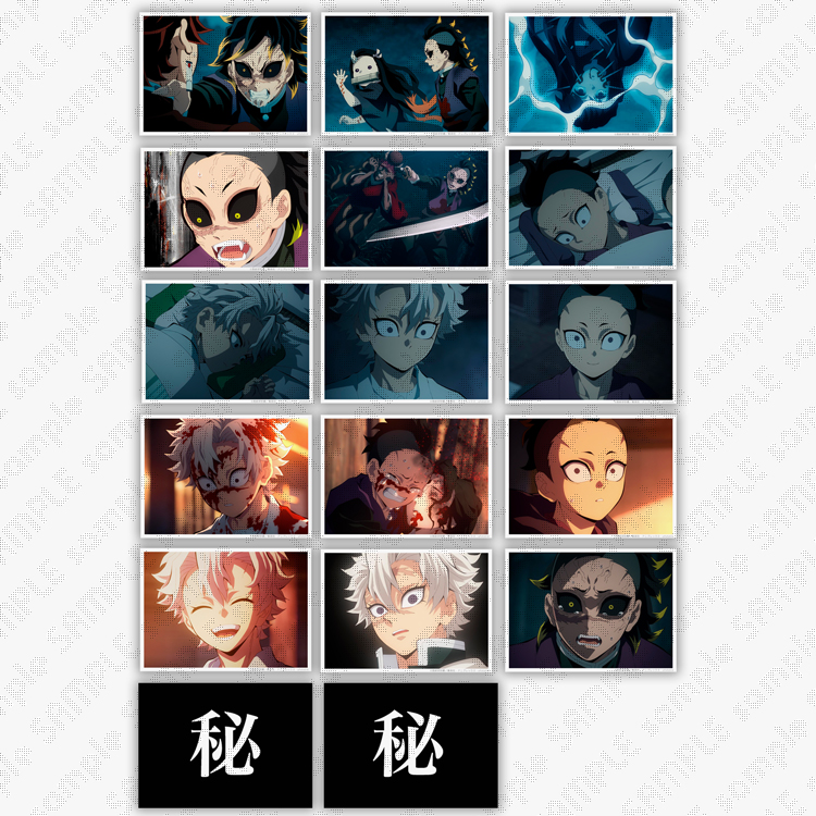 鬼滅の刃 刀鍛冶の里編 キャラクター絵巻カフェ 箔押し缶バッジ 不死川