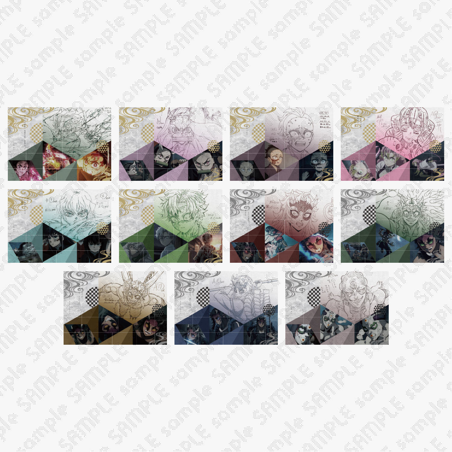 鬼滅の刃 カフェ ランチョンマットケース 37枚 まとめ売り 鬼滅の刃