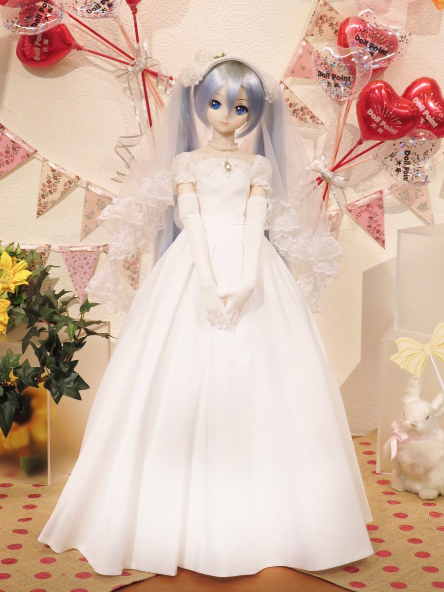 花嫁衣裳のアンティークドール アンティークドール 花嫁衣装