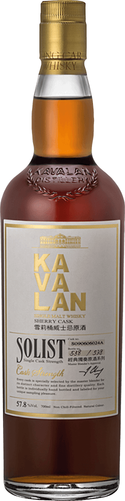 Solist Sherry Cask Strength Whisky - Kavalan for 147.98€ - vinello.eu