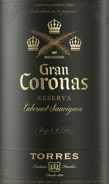 Gran Coronas Cabernet Sauvignon Reserva DO - Miguel Torres を