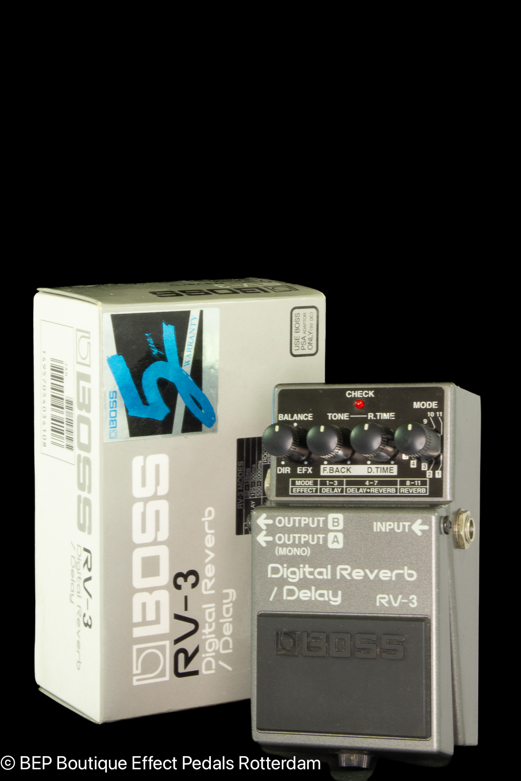 Boss RV 3 Digital Reverb/Delay (Pink Or Dark Gray Label) Grey