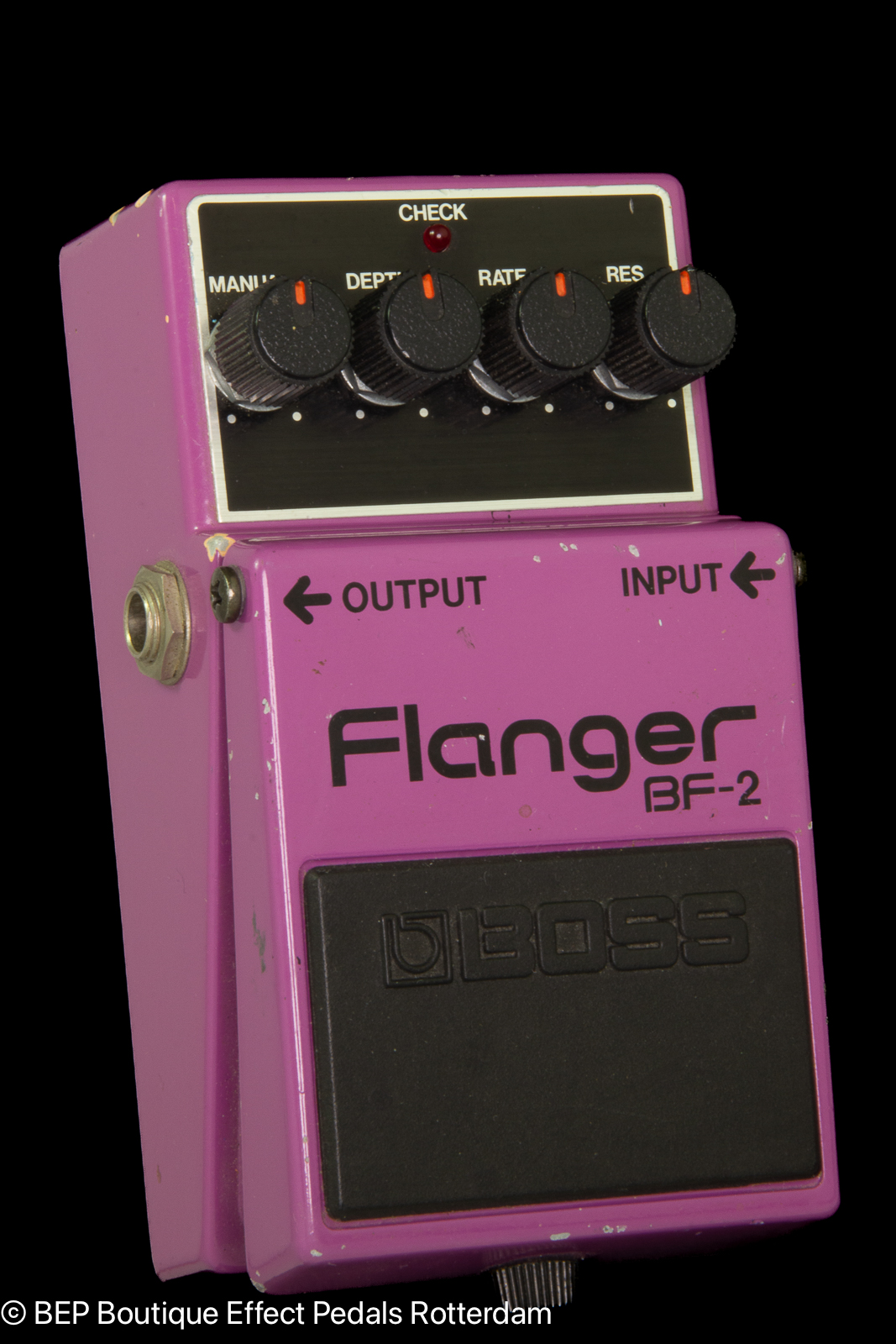 Boss BF 2 Flanger (Green Label) 1980's Purple Effect For Sale BEP
