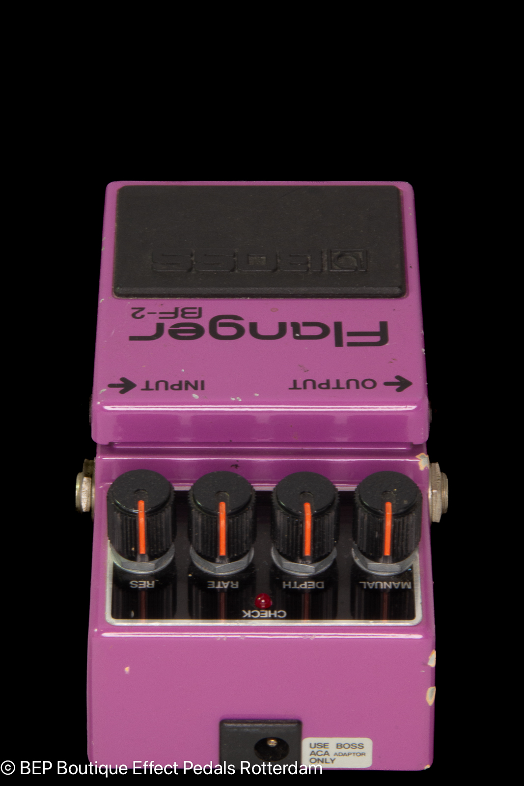 Boss BF 2 Flanger (Green Label) 1980's Purple Effect For Sale BEP
