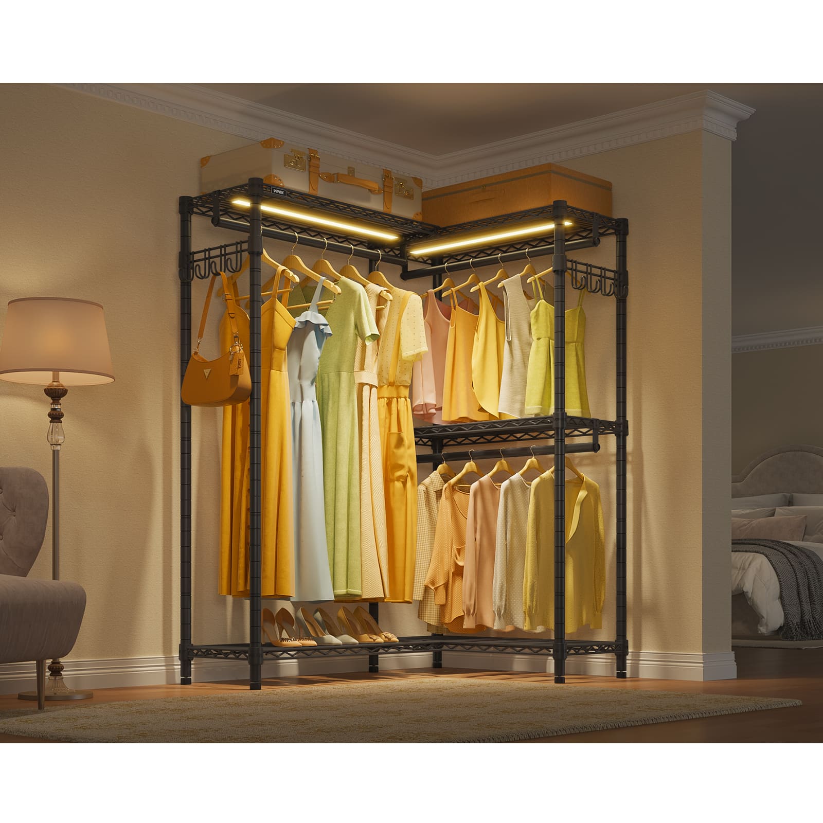 VIPEK L4 L Shaped Clothes Rack for Corner