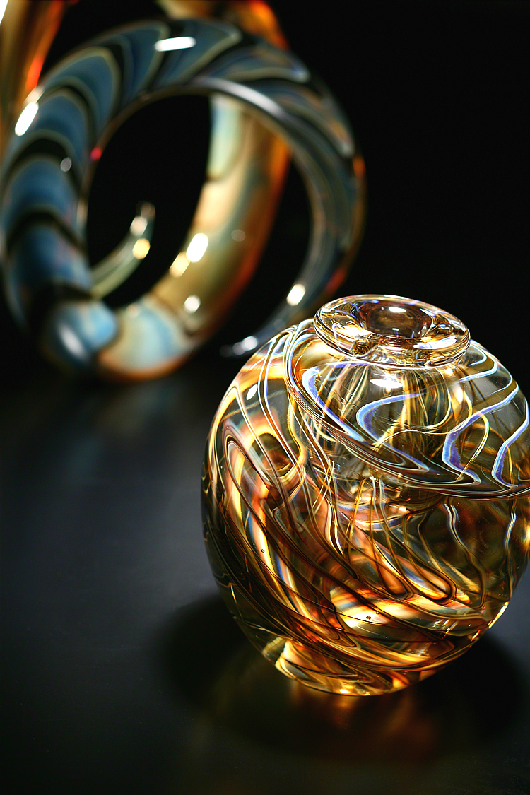 ガラス作家 伊藤賢治 ゴブレット グラデーション グラス ガラス作家