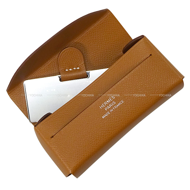 HERMES エルメス リップケース ミロワール ミラー付き ゴールド ヴォー