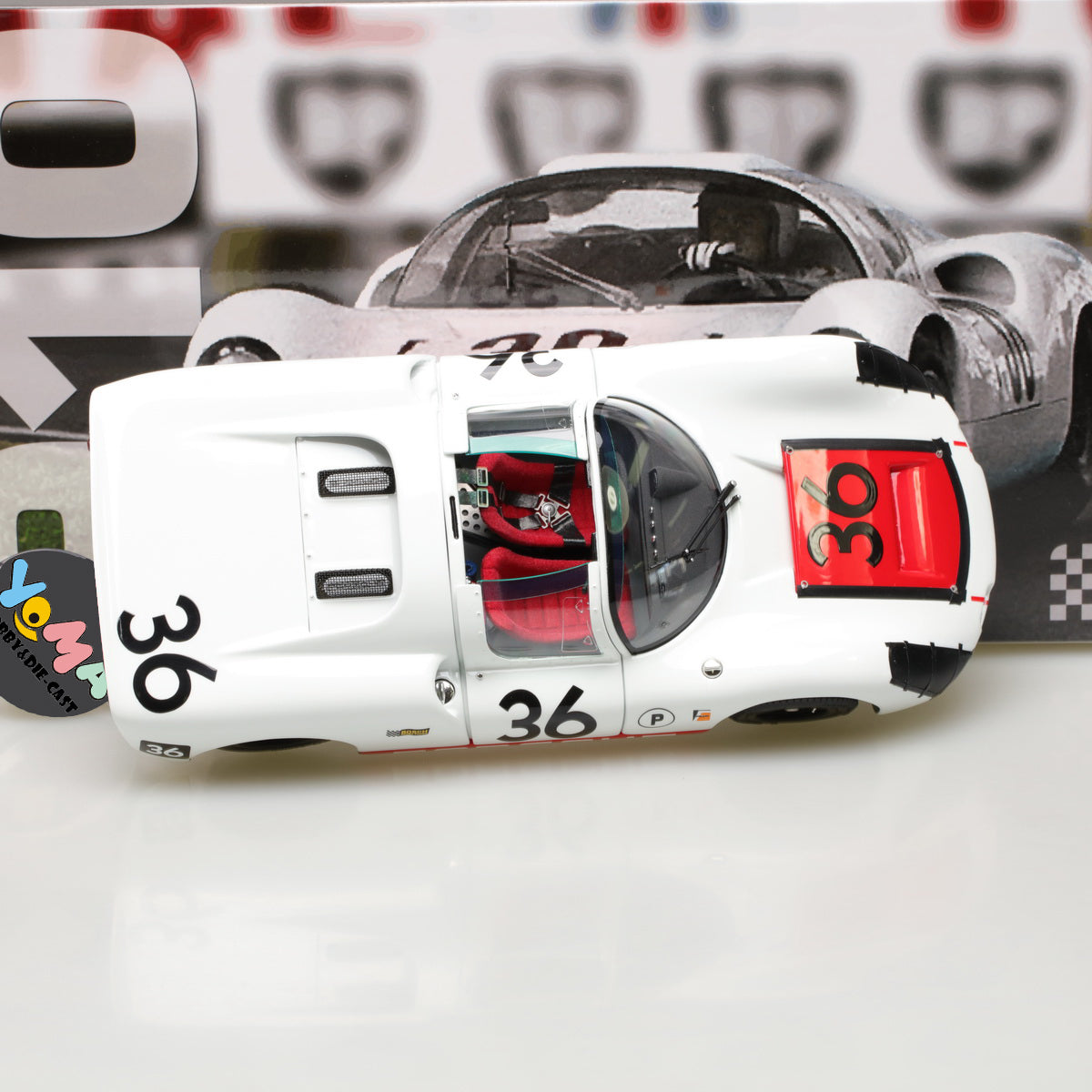 EXOTO 1:18 1967 Porsche 910 #36 Sebring Winner MTB00066B