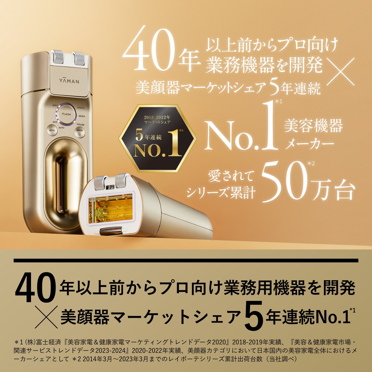 YAMAN脱毛器、美顔器