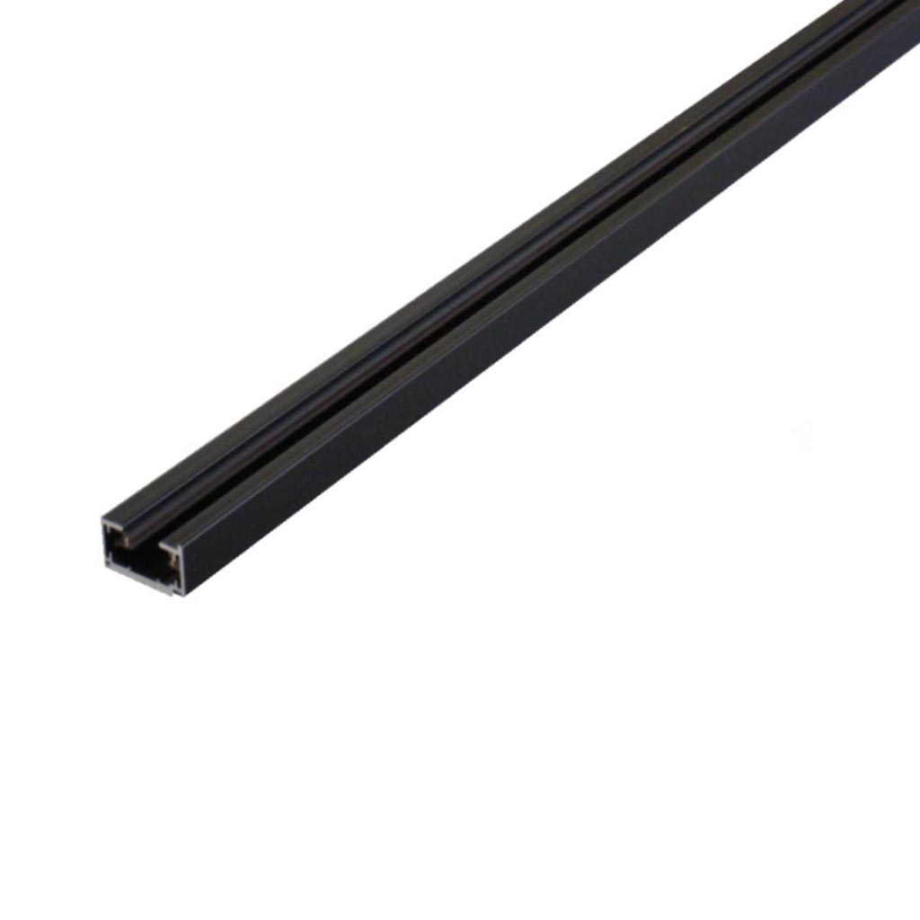 切りっぱなしライティングダクトレール1000mm ブラック｜YAZAWA