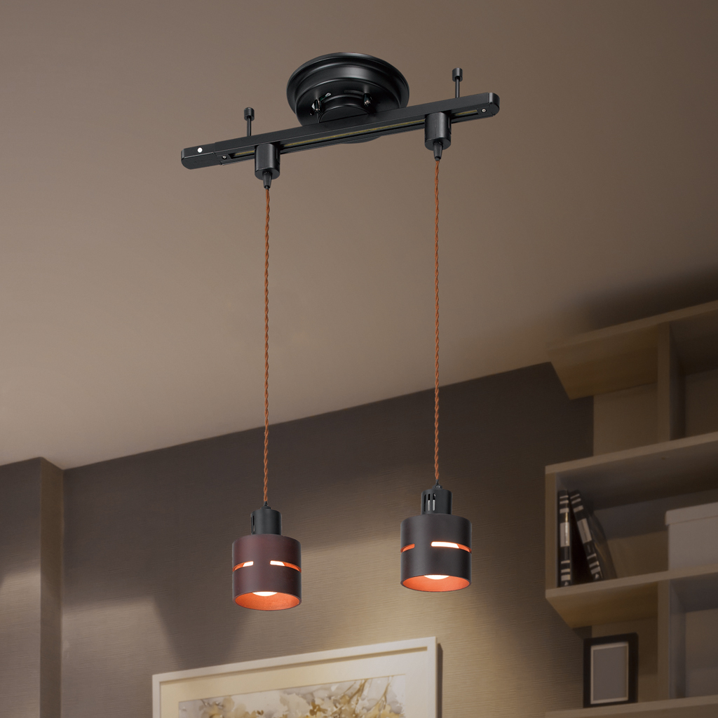 薄型シーリング直付けダクトレール500mm 黒｜YAZAWA CORPORATION