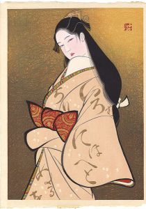 岩田専太郎 絵画 美人画 女性画 水彩画 アート 岩田専太郎 絵画 美人画