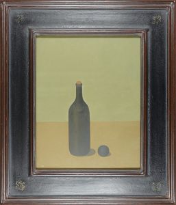 河原朝生 油彩画 題名不詳 額装